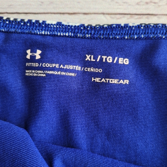 UNDER ARMOUR Blue Threadbone Microthread Printed Bikini Swim Bottom Size XL - Picture 5 of 10